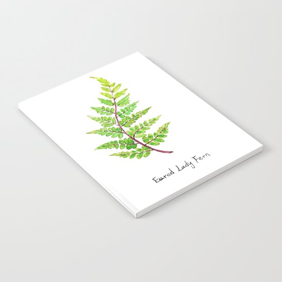 Eared Lady Fern Notebook