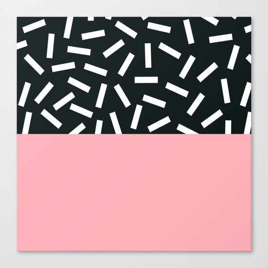 Memphis pattern 24 Canvas Print