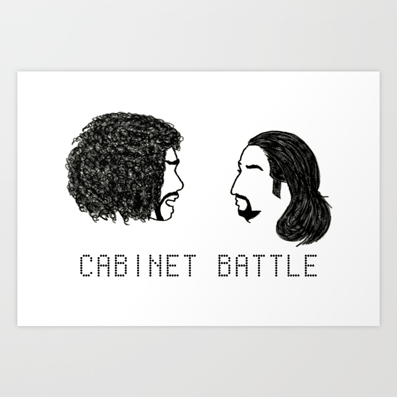 Jefferson Hamilton Cabinet Battle Art Print By Catarsiaffa Society6