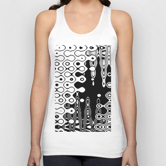Bubblelized waves on the hole Unisex Tank Top