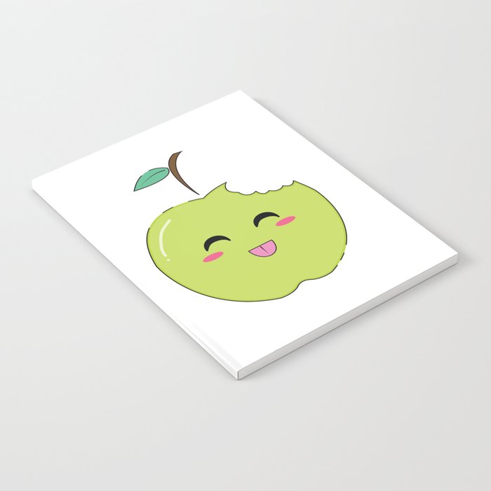 Cute Apple Fruit Illustration Notebook