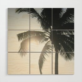 Palm Silhouette Wood Wall Art