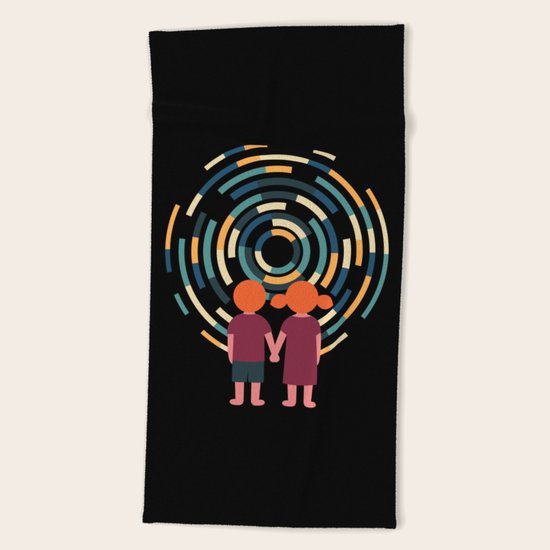 Time Travel Beach Towel