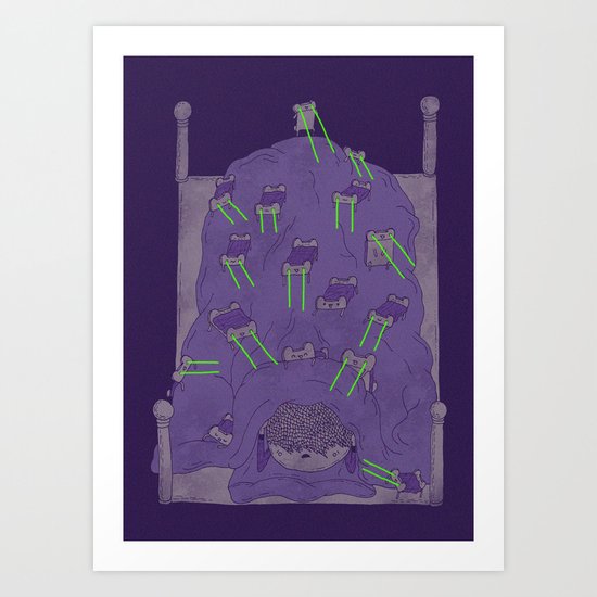 Bed bugs Art Print