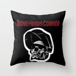Bone Heads Corner  Throw Pillow