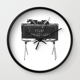 Claymore 'Front Toward Enemy' Wall Clock