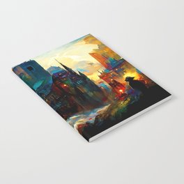 City from a colorful Universe Notebook