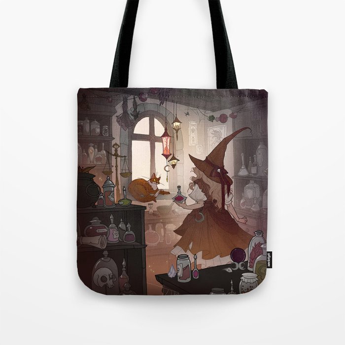 Apothecary Witch Tote Bag