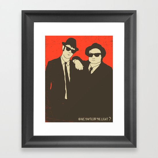 HAVE YOU SEEN THE LIGHT..? Framed Art Print