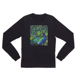 Peacock Feathers Long Sleeve T Shirt
