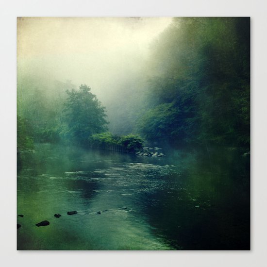at the river Canvas Print