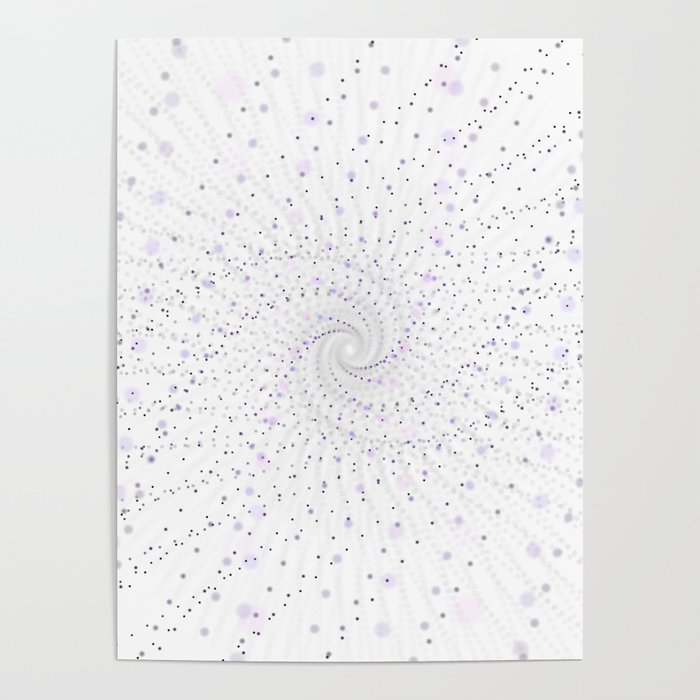 Abstract funnel of lilac diamonds Poster