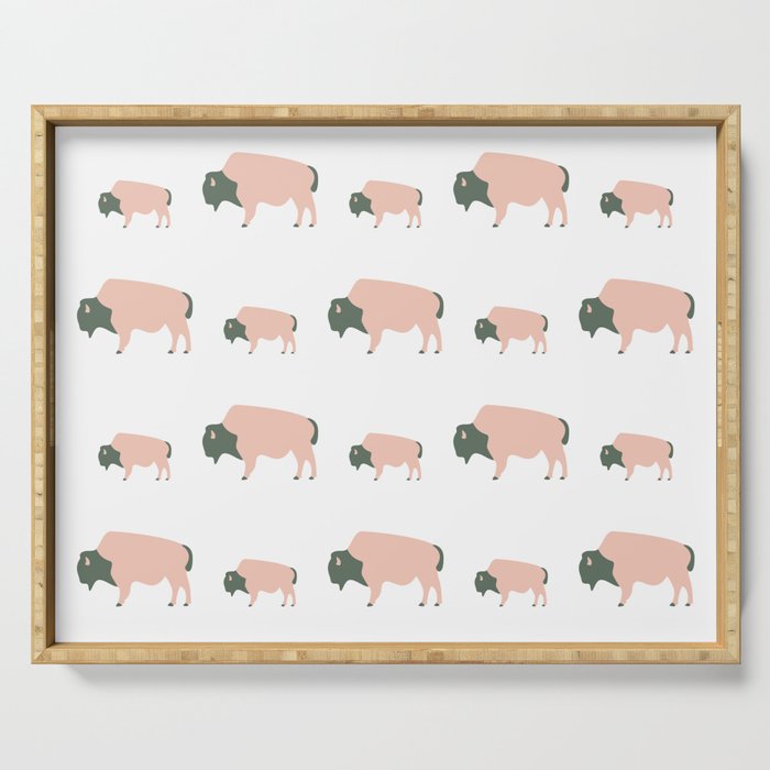 Bison And Baby (Graze) Serving Tray