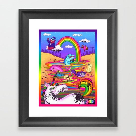 Oil Spill Framed Art Print