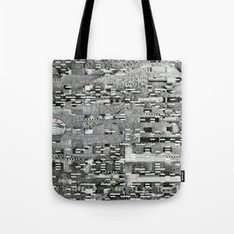Highly Resolved Ghost (P/D3 Glitch Collage Studies) Tote Bag