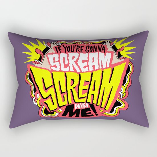Scream With Me Rectangular Pillow