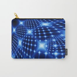 Glowing net fractal Carry-All Pouch