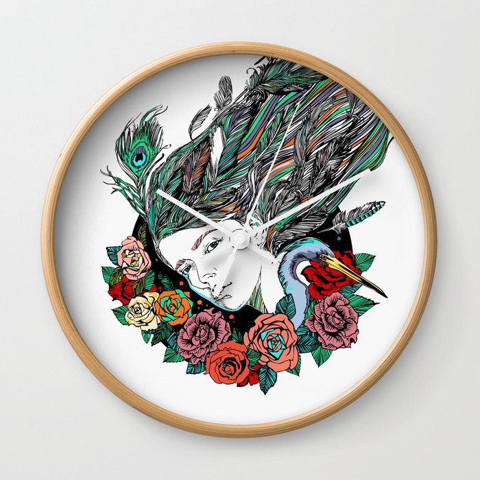 Feather Dream Wall Clock