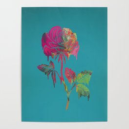 Melted rose Poster