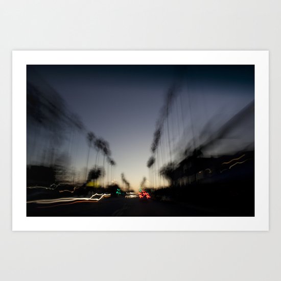 Venice Beach Sunset Art Print