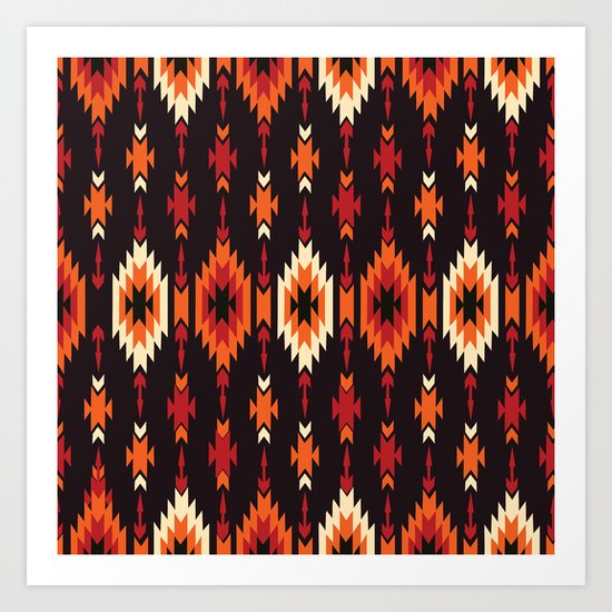 American Native Pattern No. 14 Art Print