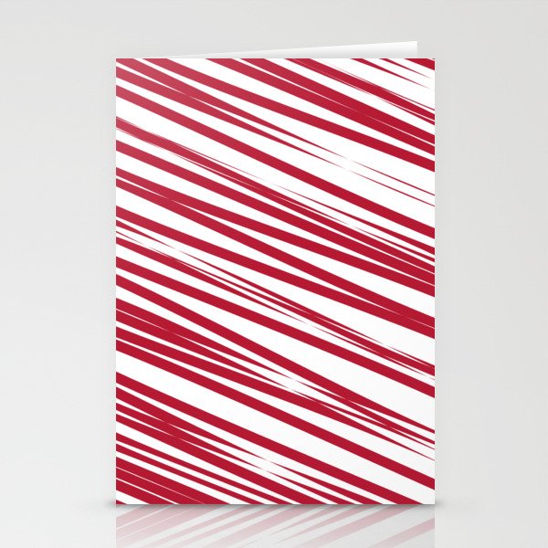 Strawberry stripes background Stationery Cards