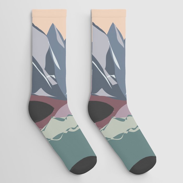 Arrigetch Peaks, Gates of the Arctic National Park, Alaska Socks by