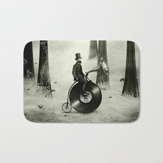 Music Man in the Forest, by Eric Fan and Viviana González Bath Mat