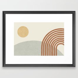 Sunny Hill - landscape Framed Art Print