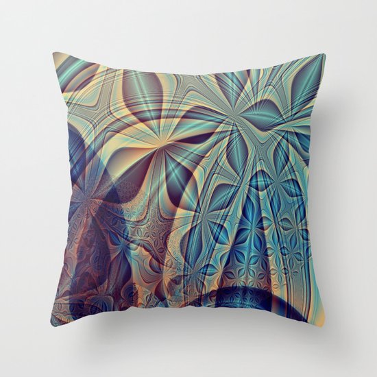 Bluesy Throw Pillow