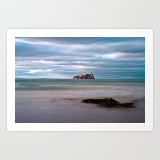 The Bass Rock from Seacliff Art Print
