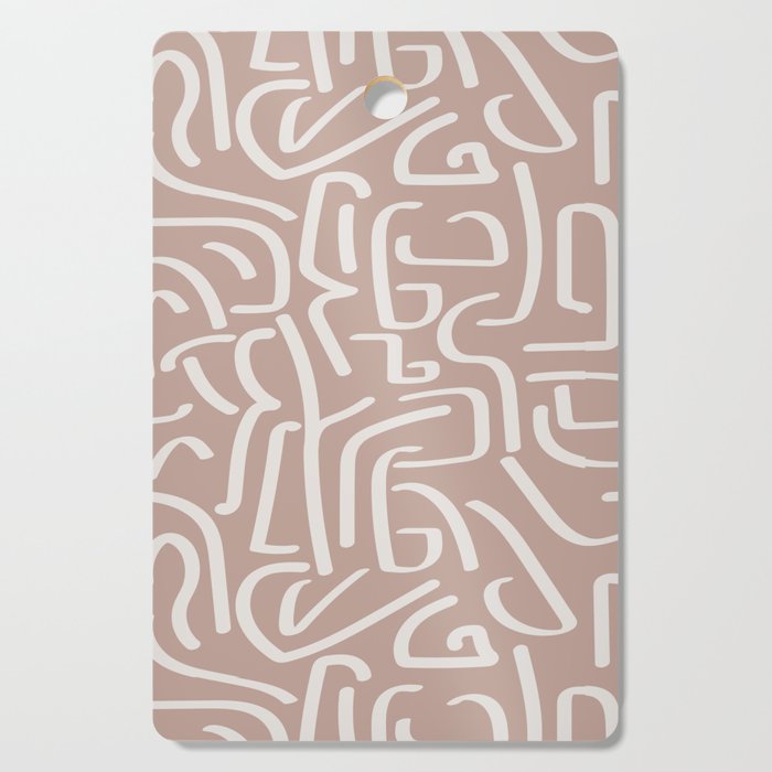 Calligraffiti | Bisque + Bone Cutting Board