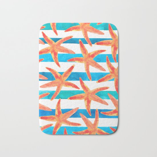 Starfish Tropics Bath Mat