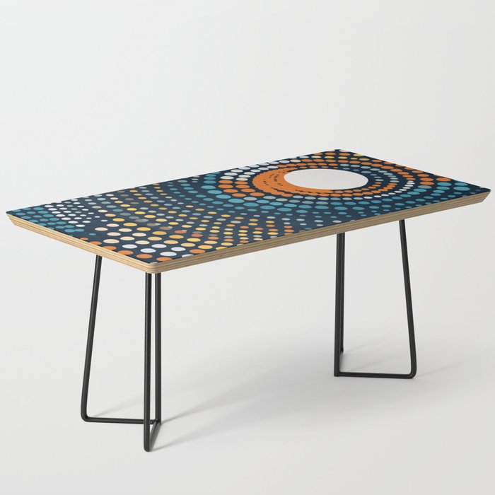 Dotted Contemporary Colors Minimal Pattern Coffee Table