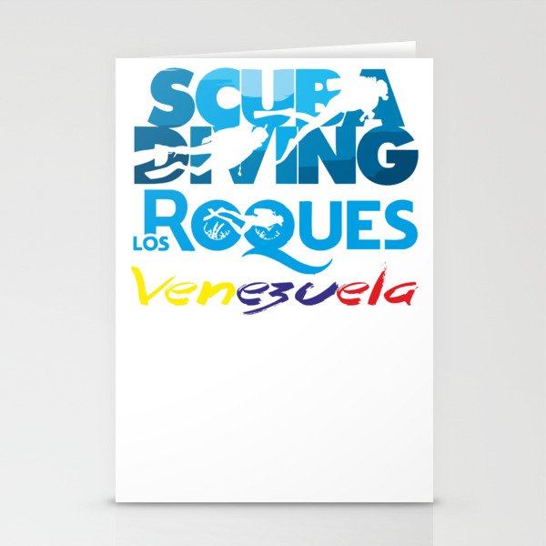 Scuba Diving Los Roques Stationery Cards