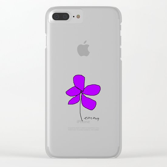 Violetra Clear iPhone Case