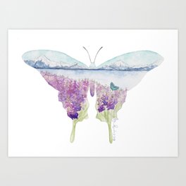 Butterfly Meadow Art Print