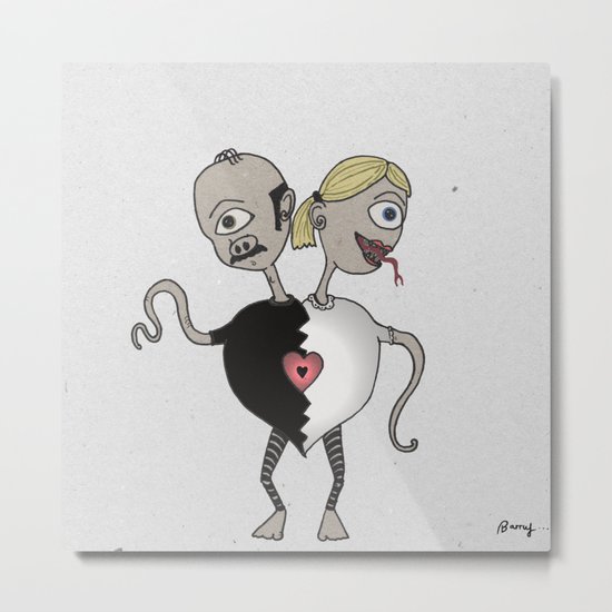 The Weird Monster Love Metal Print
