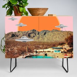 They've arrived! (UFO) Credenza