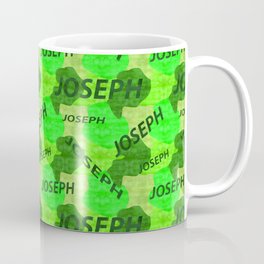 Joseph pattern in green colors and watercolor texture Coffee Mug