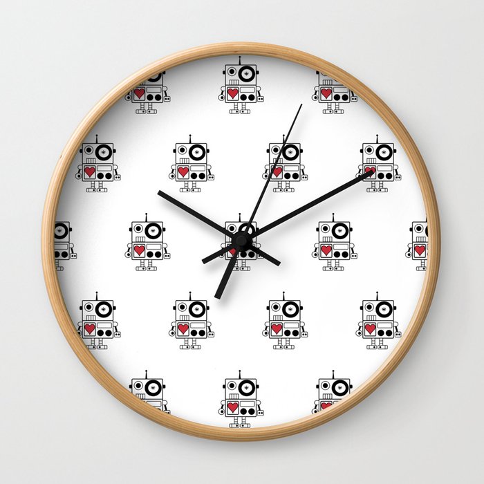 Robot Love Wall Clock
