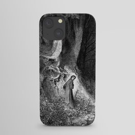Walking In Dark Forest Divine Comedy Dante Gustave Dore iPhone Case