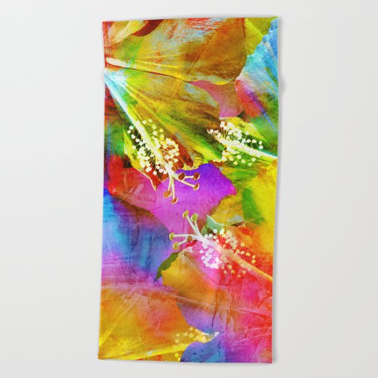 Hibiscus Dream #3 Beach Towel