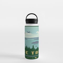 Vintage Lake Tahoe Travel Poster Water Bottle