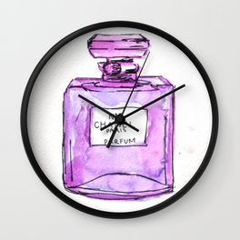 perfume purple Wall Clock