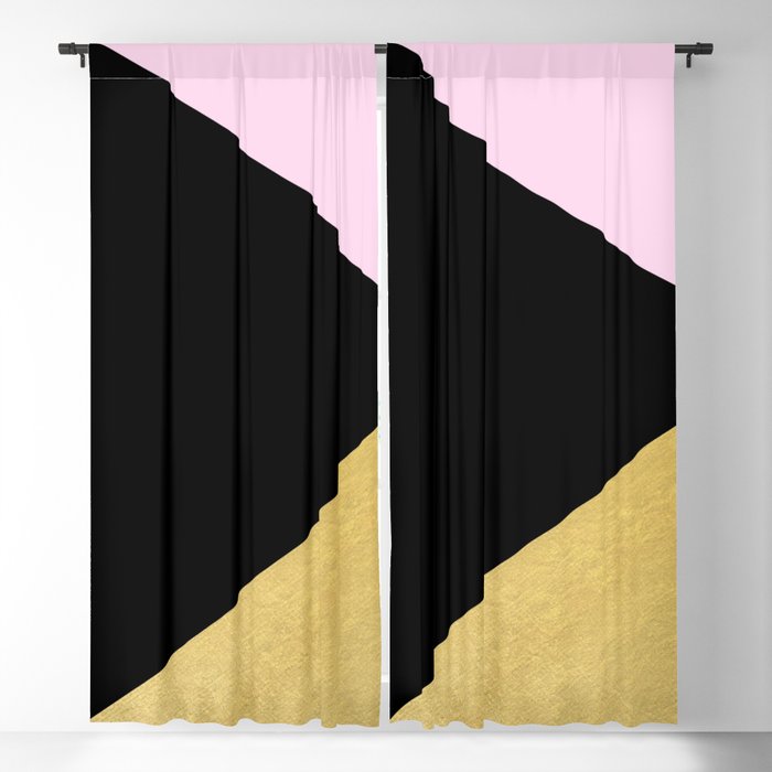 Color Block Glam Triangles Blackout Curtain