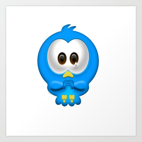 Sad Birdie Art Print