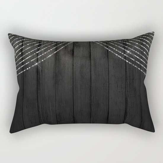 Fairy Lights on Wood 06 Rectangular Pillow
