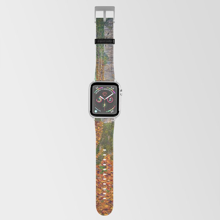 Gustav Klimt - Birch Wood Apple Watch Band