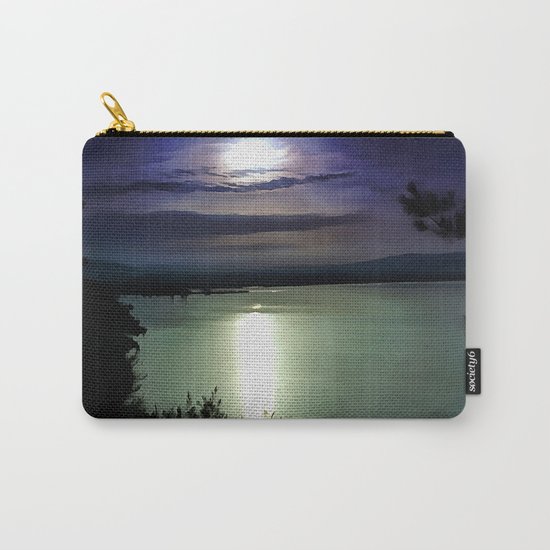 Blue Coastal Sunset Carry-All Pouch